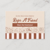 モダンクラシックブラウンベージュベーカリーショップ 紹介カード (正面)