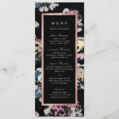 モダンクラシックブラック抽象芸術結婚フローラ メニュー (正面)