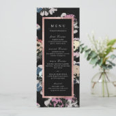 モダンクラシックブラック抽象芸術結婚フローラ メニュー (スタンド正面)