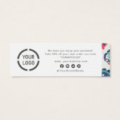 モダンクラシックブルー抽象芸術フローラ事業 (裏面)