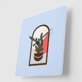 モダンクラシックボホ スクエア壁時計 (傾斜)