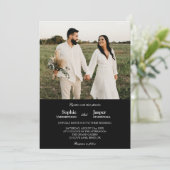 モダンクラシックミニマル写真集結婚団 招待状 (スタンド正面)