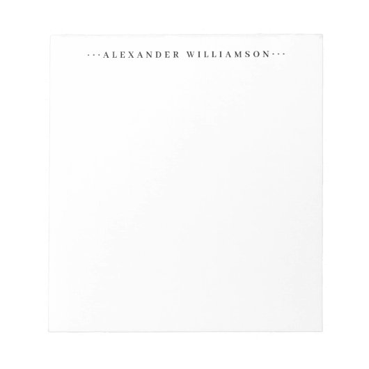 モダンクラシックミニマル基本ドットプロフェッショナル ノートパッド (正面)