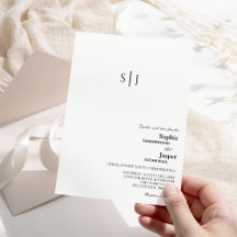 モダンクラシックモノグラム結婚ズ