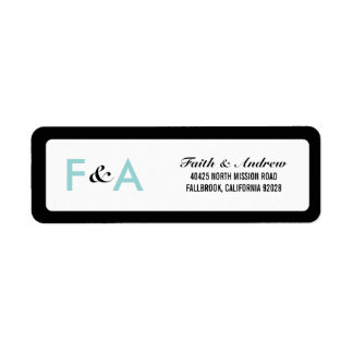 モダンクラシックリターンアドレス ラベル