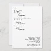 モダンクラシックリハーサル前の夜 招待状 (正面)