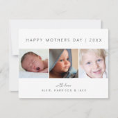 モダンクラシック写真コラージュ シーズンカード (正面)