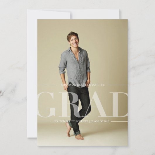 モダンクラシック卒業党 |男女兼用 | 招待状 (正面)