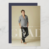 モダンクラシック卒業党 |男女兼用 | 招待状 (正面/裏面)