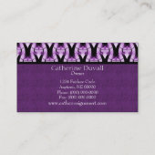 モダンクラシック名刺完全梅 名刺 (裏面)