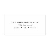 モダンクラシック封筒差出人住所 ラバースタンプ (インプリント)