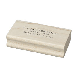 モダンクラシック封筒差出人住所 ラバースタンプ