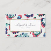 モダンクラシック抽象芸術フローラWebサイト挿入カード プレイスカード (裏面)