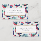 モダンクラシック抽象芸術フローラWebサイト挿入カード プレイスカード (正面/裏面)