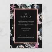 モダンクラシック抽象芸術結婚フローラ詳細 エンクロージャーカード (正面)