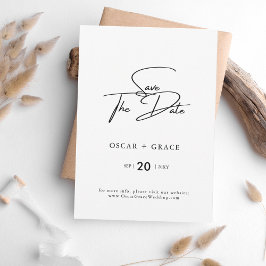 モダンクラシック招待状 セーブザデート