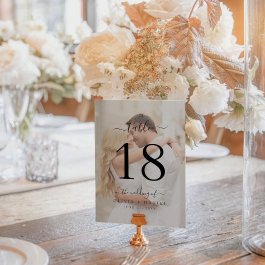 モダンクラシック書結婚の写真 テーブルナンバー