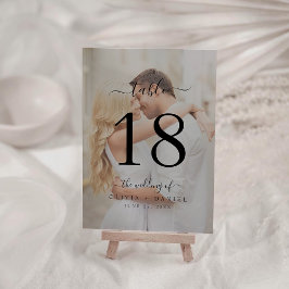 モダンクラシック書結婚の写真 テーブルナンバー