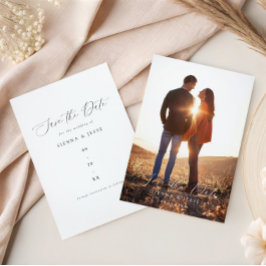 モダンクラシック書道台本の写真 セーブザデート