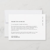 モダンクラシック最高のDay Everの写真結婚s サンキューカード (裏面)