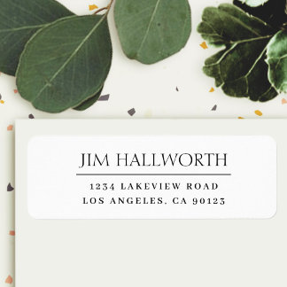 モダンクラシック白と黒 ラベル