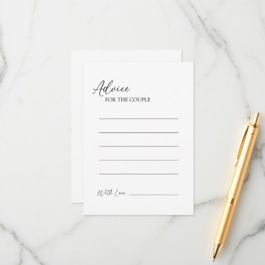 モダンクラシック結婚アドバイスカード アドバイスカード (正面/裏面インサイチュ)