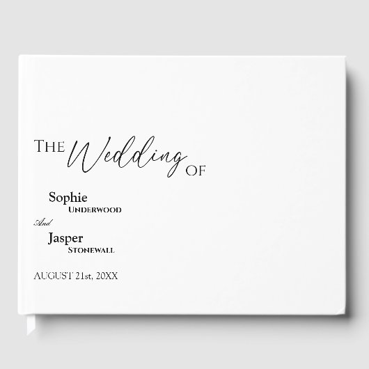 モダンクラシック結婚ス・ゲストブック ゲストブック (正面)