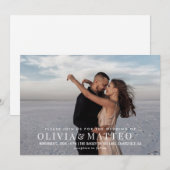 モダンクラシック結婚式招待状 招待状 (正面/裏面)