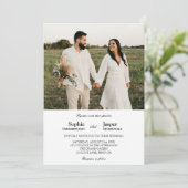 モダンクラシック結婚式招待状 招待状 (スタンド正面)