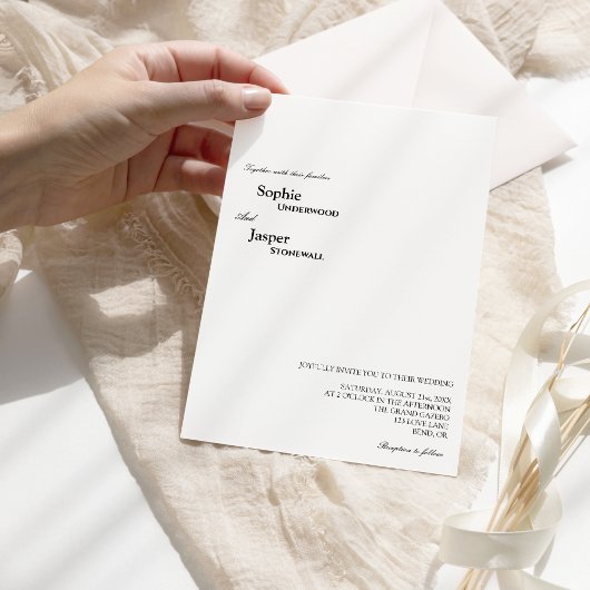 モダンクラシック結婚式招待状 招待状