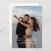 モダンクラシック結婚式招待状 招待状 (正面/裏面)