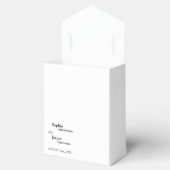 モダンクラシック結婚感謝お願い フェイバーボックス (オープン)