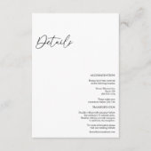 モダンクラシック結婚詳細エンクロージャカード エンクロージャーカード (正面)