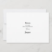 モダンクラシック結婚Groomsman Proposal Card 招待状 (裏面)