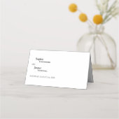 モダンクラシック結婚s プレイスカード (裏面)