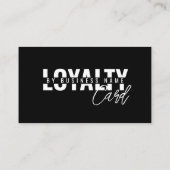 モダンクラシック美しいスパスクリプトロイヤリティカード ロイヤリティカード (裏面)