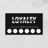 モダンクラシック美しいスパスクリプトロイヤリティカード ロイヤリティカード (正面)