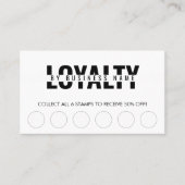 モダンクラシック美しいスパスクリプトロイヤリティカード ロイヤリティカード (正面)