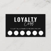 モダンクラシック美しいスパスクリプトロイヤリティカード ロイヤリティカード (正面)