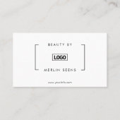 モダンクラシック美しいスパスクリプトロイヤリティカード ロイヤリティカード (裏面)