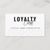 モダンクラシック美しいスパスクリプトロイヤリティカード ロイヤリティカード (正面)