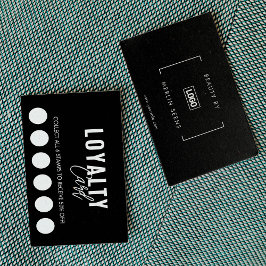 モダンクラシック美しいスパスクリプトロイヤリティカード ロイヤリティカード