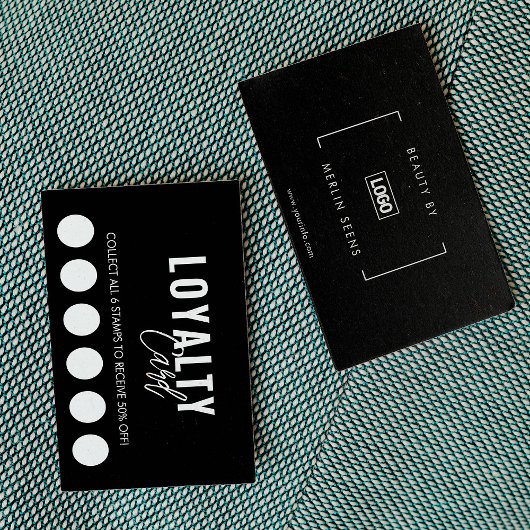 モダンクラシック美しいスパスクリプトロイヤリティカード ロイヤリティカード