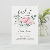 モダンクラシック赤面バラシックブライダルシャワー 招待状 (スタンド正面)