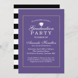 モダンクラシック超金ゴールドフレームの卒業 招待状