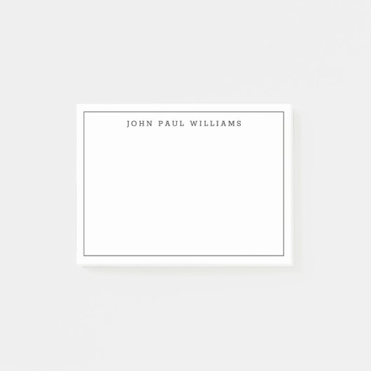 モダンクラシック黒フォーマル薄縁ど線 ポストイット (正面)