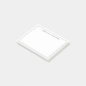 モダンクラシック黒フォーマル薄縁ど線 ポストイット (アングル)