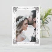 モダンクラシック1本のオーナメント枠 セーブザデート (スタンド正面)