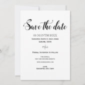 モダンクラシック1本のオーナメント枠 セーブザデート (裏面)