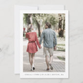 モダンクラシック2枚の写真QRコード セーブザデート (正面)